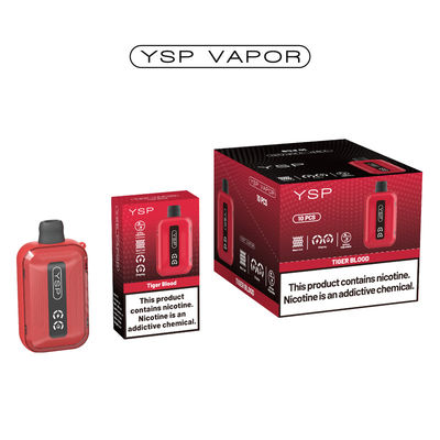 500mAh 15ml 10000 Puff السيجارة الإلكترونية Type C صندوق إعادة شحن السيجارة الإلكترونية مع شاشة
