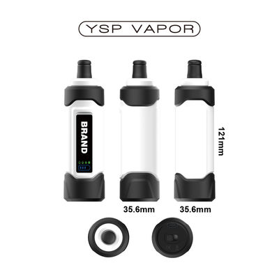 16000 فوهات Big Cloud DTL التبريد المستخدم مرة واحدة 15 مل قابلة لإعادة الشحن e-Shisha Mesh Coil شاشة العرض
