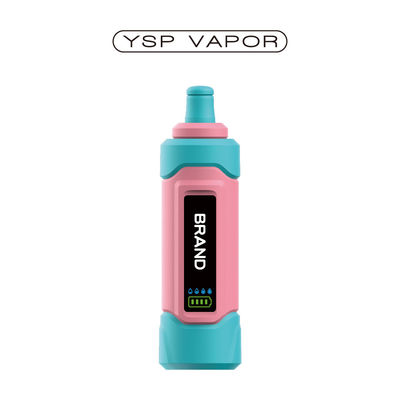 16000 فوهات Big Cloud DTL التبريد المستخدم مرة واحدة 15 مل قابلة لإعادة الشحن e-Shisha Mesh Coil شاشة العرض