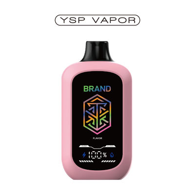 5٪ نيكوتين 15000+ نفخات جهاز AIO 15ml شاشة كبيرة تدفق الهواء قابل للتعديل E Vaporizer مخصصة 10+ نكهات