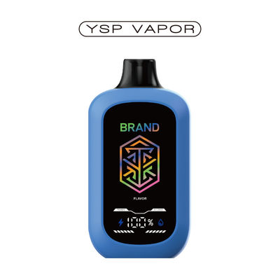5٪ نيكوتين 15000+ نفخات جهاز AIO 15ml شاشة كبيرة تدفق الهواء قابل للتعديل E Vaporizer مخصصة 10+ نكهات