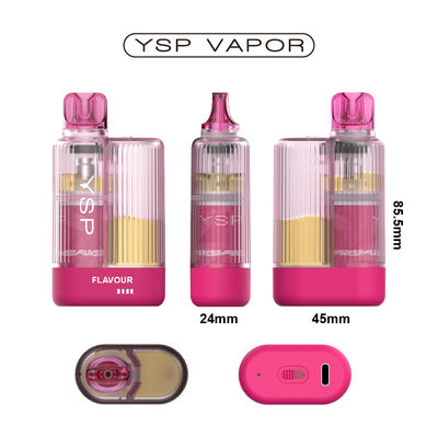 شريط كريستال 30K المكعبات   mesh الملفوفة القابلة للتخلص من الـ Vape ، 650mAh طويلة الأمد ، عصير إلكتروني مرئي ، مع قفل الطفل وتدفق الهواء القابل للتعديل