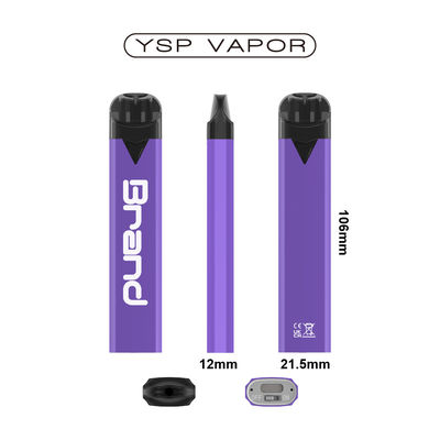 600puffs TPD جهاز متوافق مع Vaping جهاز Pod المستخدم مرة واحدة تدفق الهواء قابل للتعديل
