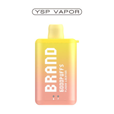 10ml 6000 Puff السيجارة الإلكترونية E السجائر القابلة لإعادة الشحن
