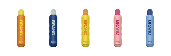 TPD القياسية للاتحاد الأوروبي Vape 2ML 600 puffs القوانين القصيرة القصيرة 2٪ Nic القلم التبخير السجائر