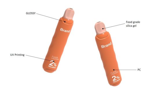 TPD القياسية للاتحاد الأوروبي Vape 2ML 600 puffs القوانين القصيرة القصيرة 2٪ Nic القلم التبخير السجائر