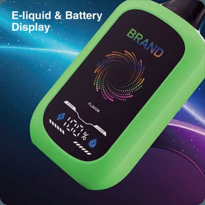 15mL / 15K Puffs قابلة لإعادة الشحن القابلة لإستخدام مرة واحدة Vape متينة للغاية - شاشة LED وتخصيص النكهة وتدفق الهواء القابل للتعديل