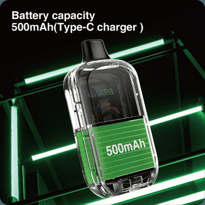 15mL / 15K Puffs قابلة لإعادة الشحن القابلة لإستخدام مرة واحدة Vape متينة للغاية - شاشة LED وتخصيص النكهة وتدفق الهواء القابل للتعديل