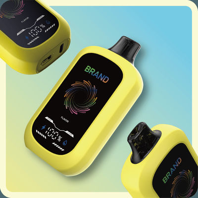 5٪ نيكوتين 15000+ نفخات جهاز AIO 15ml شاشة كبيرة تدفق الهواء قابل للتعديل E Vaporizer مخصصة 10+ نكهات